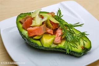 自制的木瓜美食高清图片