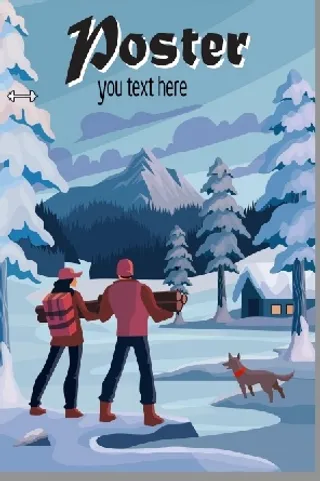 设计冬天卡通背景