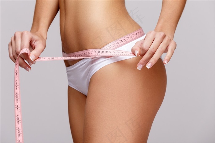 性感美女与米尺减肥大图