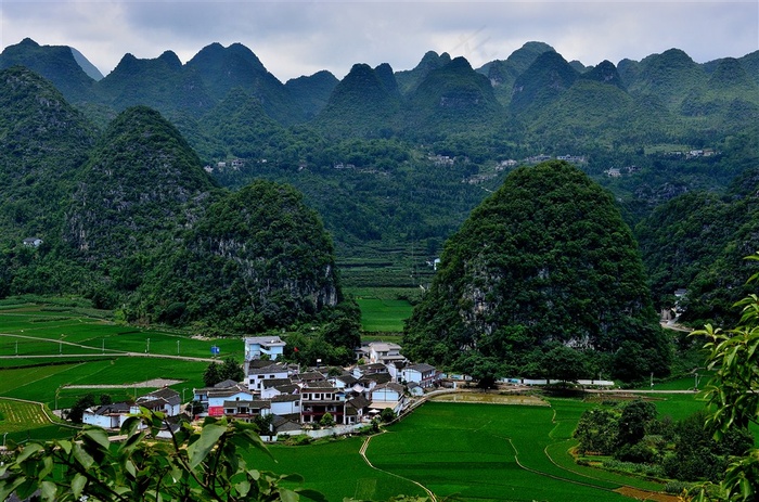 贵州万峰林风景高清素材图片