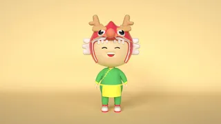 个性定制卡通风格端午节儿童主题C4D元素