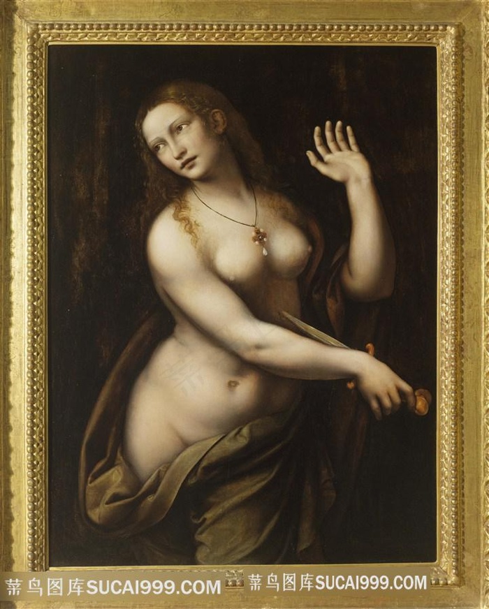 达芬奇时尚裸体美女装饰画挂画