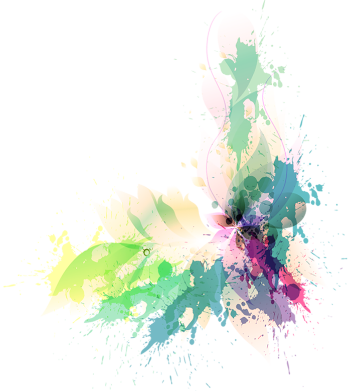 彩色花边装饰简笔