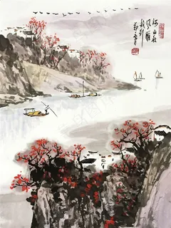 中国水墨山水古画 中国水墨山水古画