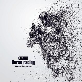 矢量科技动感粒子元素EPS运动人物动物点状创意矢量科幻设计素材