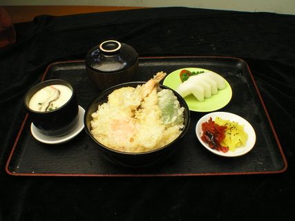 3169炸虾盖饭定食