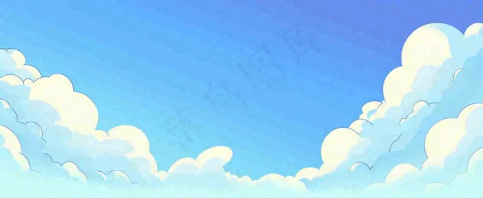 清新蓝天白云天空(1712x704)