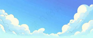 清新蓝天白云天空