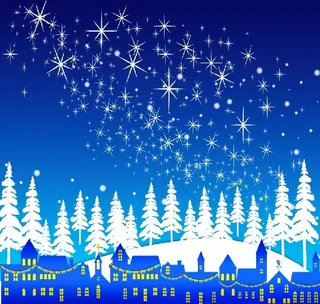 圣诞节冬天风景背景