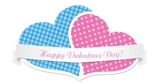 蓝红爱心情人节