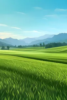 春天清新草地田园背景 春天清新草地田园背景