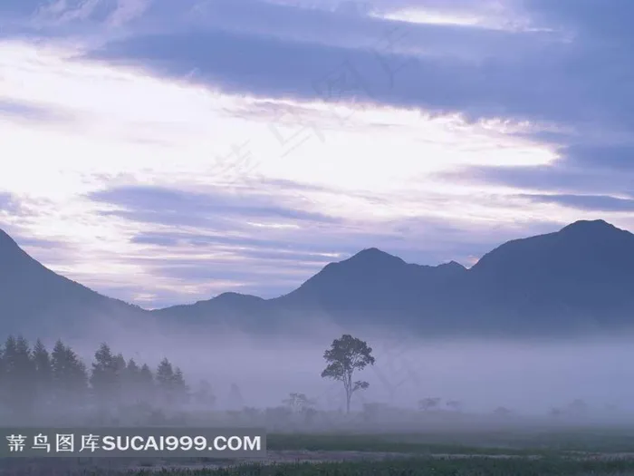 云雾缭绕山水风景摄影