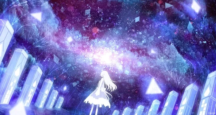 867星光下的人风景|动漫|高清|壁纸