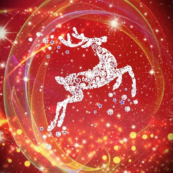 圣诞节雪花装饰风景