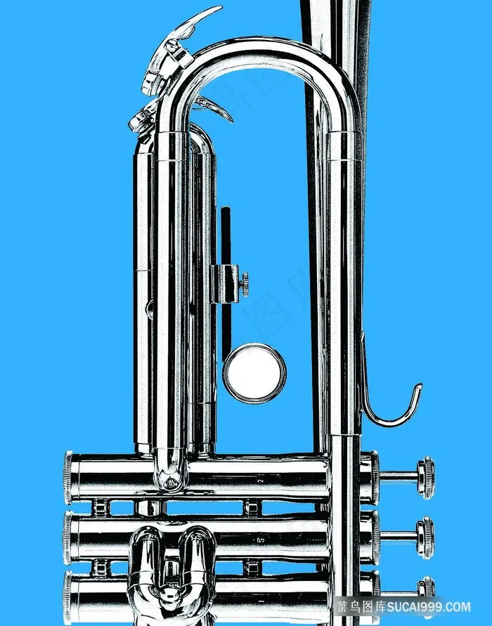 简约不锈钢器皿插画