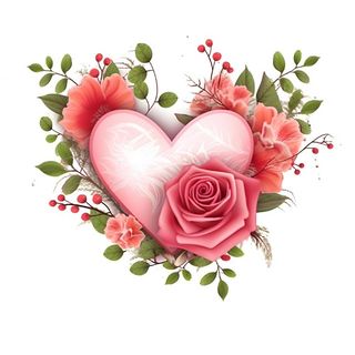 情人节520粉色爱心花浪漫海报素材背景