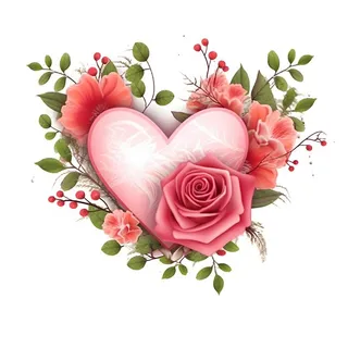 情人节520粉色爱心花浪漫海报素材背景