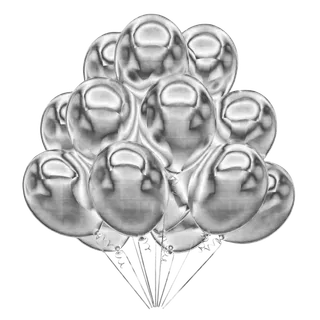 气球银色气球免抠图