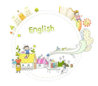 英语学习孩子图标卡通少儿兴趣班