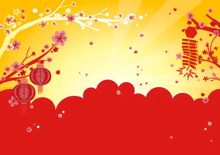 设计红色祝贺新年