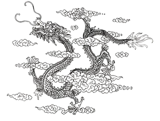 中国古风元素龙