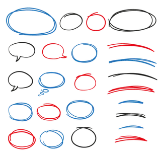 彩色对话框主题框少儿兴趣班素材