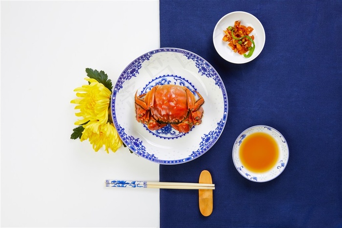 肥美大闸蟹美食