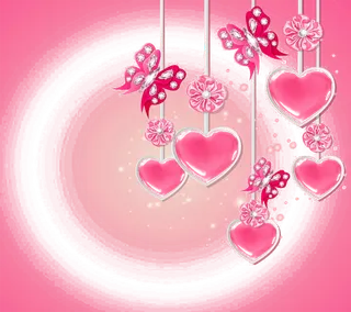 粉色光晕情人节