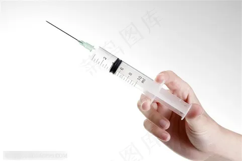医疗针管-手中的注射器 医疗针管-手中的注射器