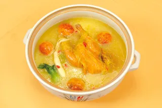  付家蟹炖童子鸡