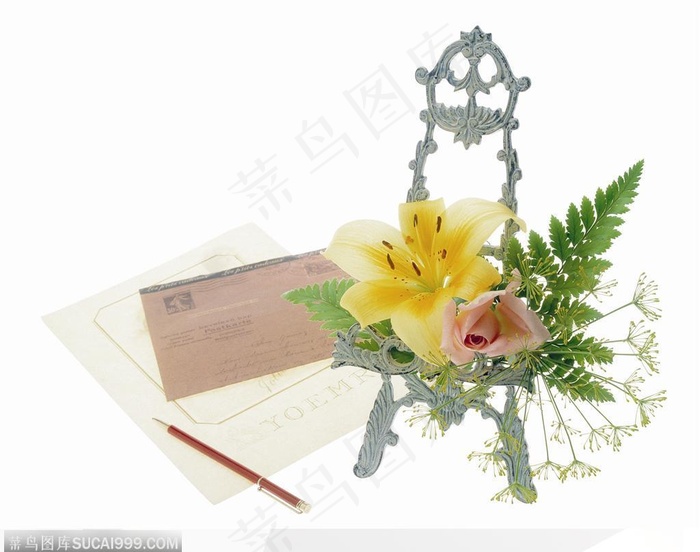 花饰小品-花架上的花束