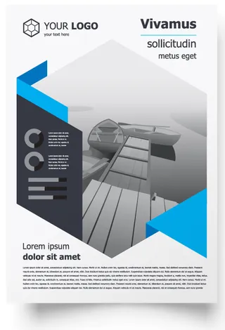 包装宣传册设计模板传单页抽象商务宣传册A4模板创意封面趋势宣传