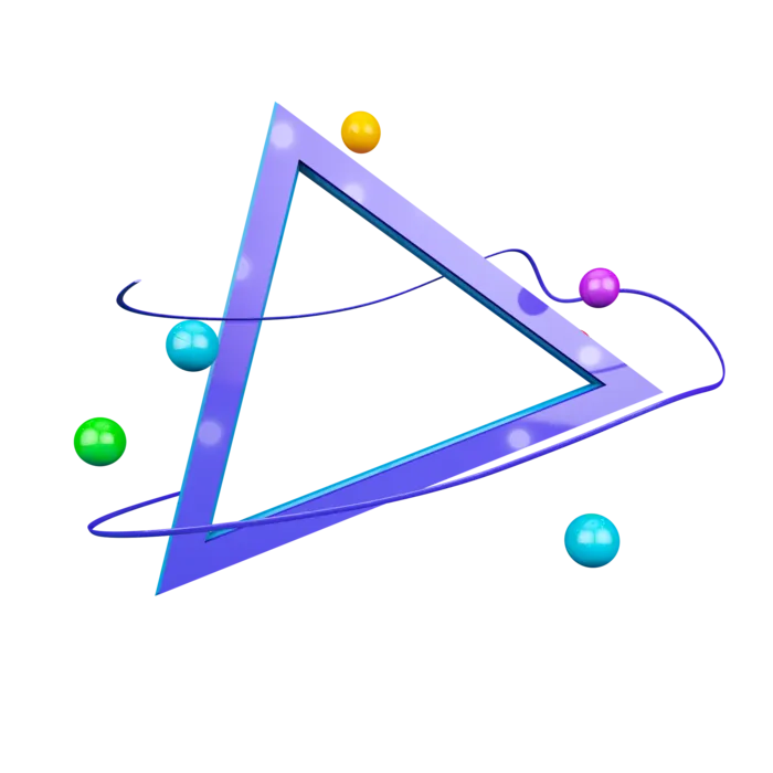 时尚立体三角圆球电商C4D装饰元素