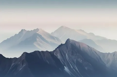 意境山脉云间背景