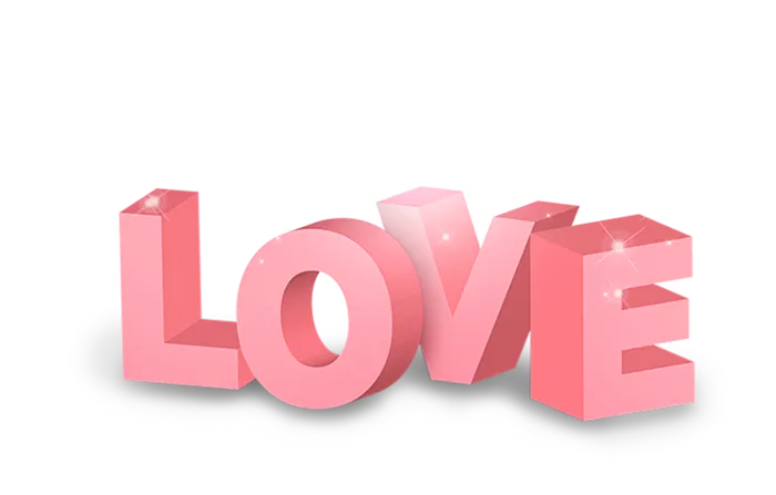 立体情人节love