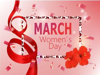 三八妇女节女神节贺卡素材