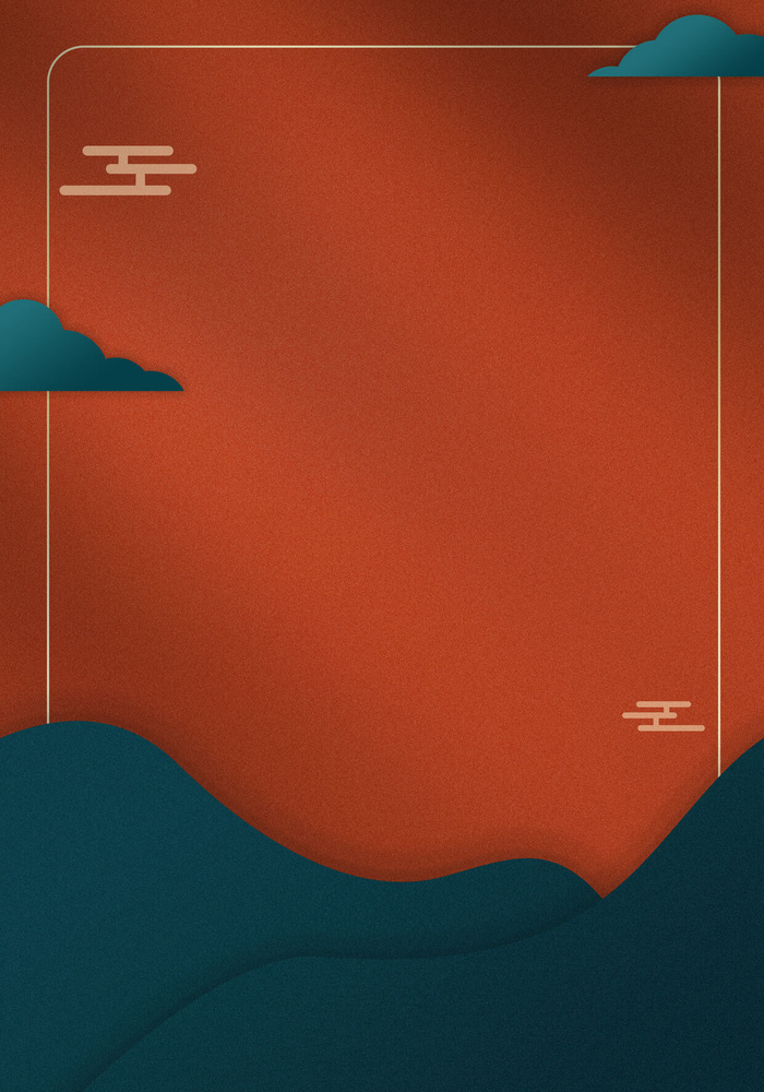 中式古典国潮来袭海报展板宣传背景图PSD设计PS模板素材