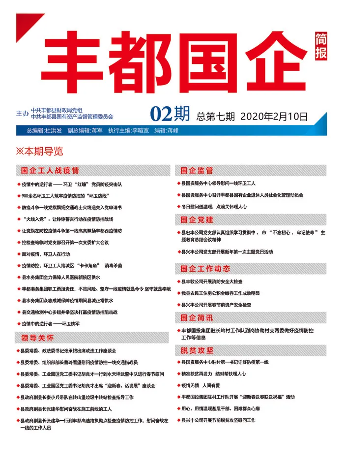 丰都国企期刊（第七期）cdr矢量模版下载