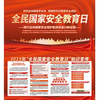 国家安全教育日展板