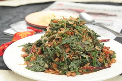 茴香鸡蛋炒虾皮12元 (3)