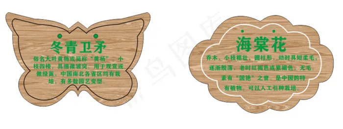 树牌|树明|树|介绍|吊牌|绿化吊牌cdr矢量模版下载