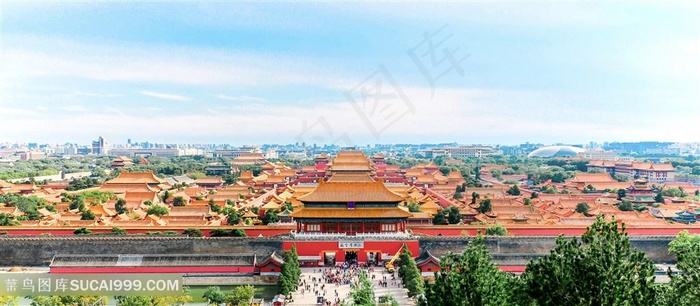 北京故宫建筑全景