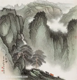王军河《传统山水皴法解析》配图25秋山牧歌 王军河《传统山水皴法解析》配图25秋山牧歌