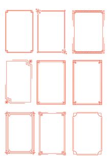 画框素材 矢量画框