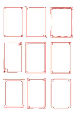 画框素材 矢量画框