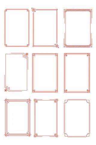 画框素材 矢量画框