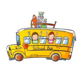 校车黄色卡通