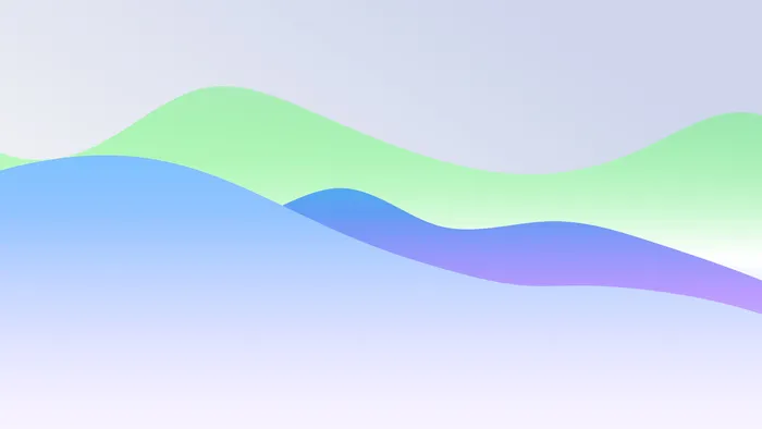 极简剪纸波浪弥散光渐变背景图