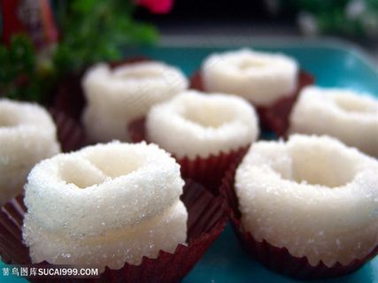 白糖糕的美食图片