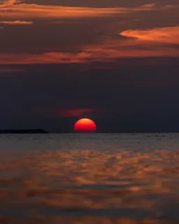 海上夕阳西下图片 海上夕阳西下图片